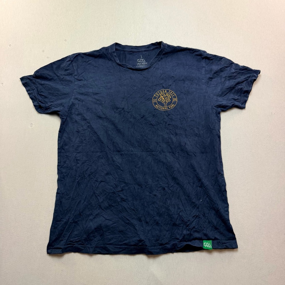 Wild Tribute Joshua Tree T-Shirt Women Large Navy Blue Excellent Graphic Tee
